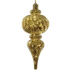 Χριστουγεννιάτικο Γυάλινο Στολίδι Οροφής με 8 LED (32cm)